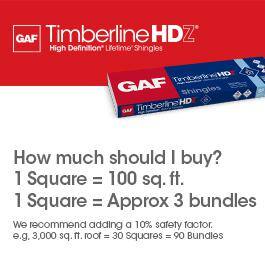 GAF Timberline HDZ Charcoal Algae Resistant Laminated High Definition Shingles (33.33 sq. ft. per Bundle) (21-Pieces) 0489180