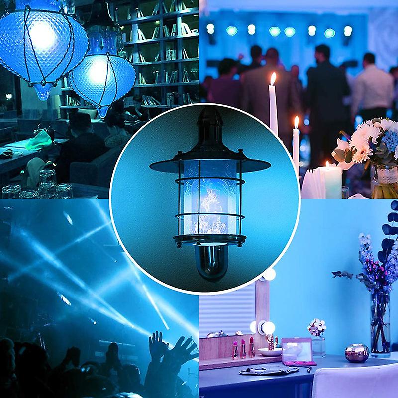 4 Modes Flame Effect Decorative Bulb Led Dynamic Flame Blue Light  E27 Creative Corn Bulb Flame Simulation Effect Night Light