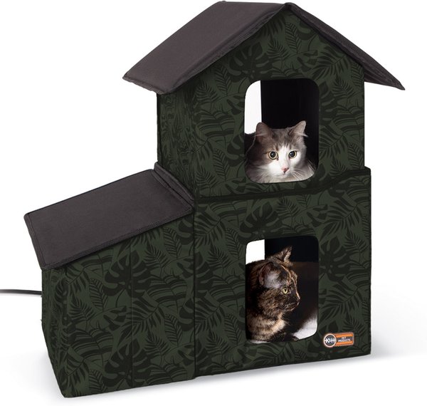 KandH Pet Products Heated Two-Story Kitty House