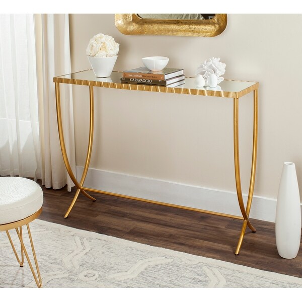 SAFAVIEH Princess Gold/ Mirror Console - 45