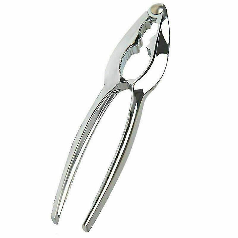 Easy To Use Nut Cracker Sheller Walnut Convenient Plier V4i0 Almond Walnut.(silver)(1pcs)