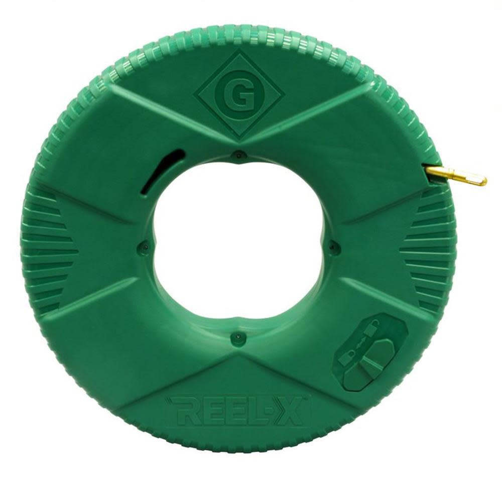 Greenlee Reel-X Fiberglass Non-Conductive Fish Tape， 50and#8242;