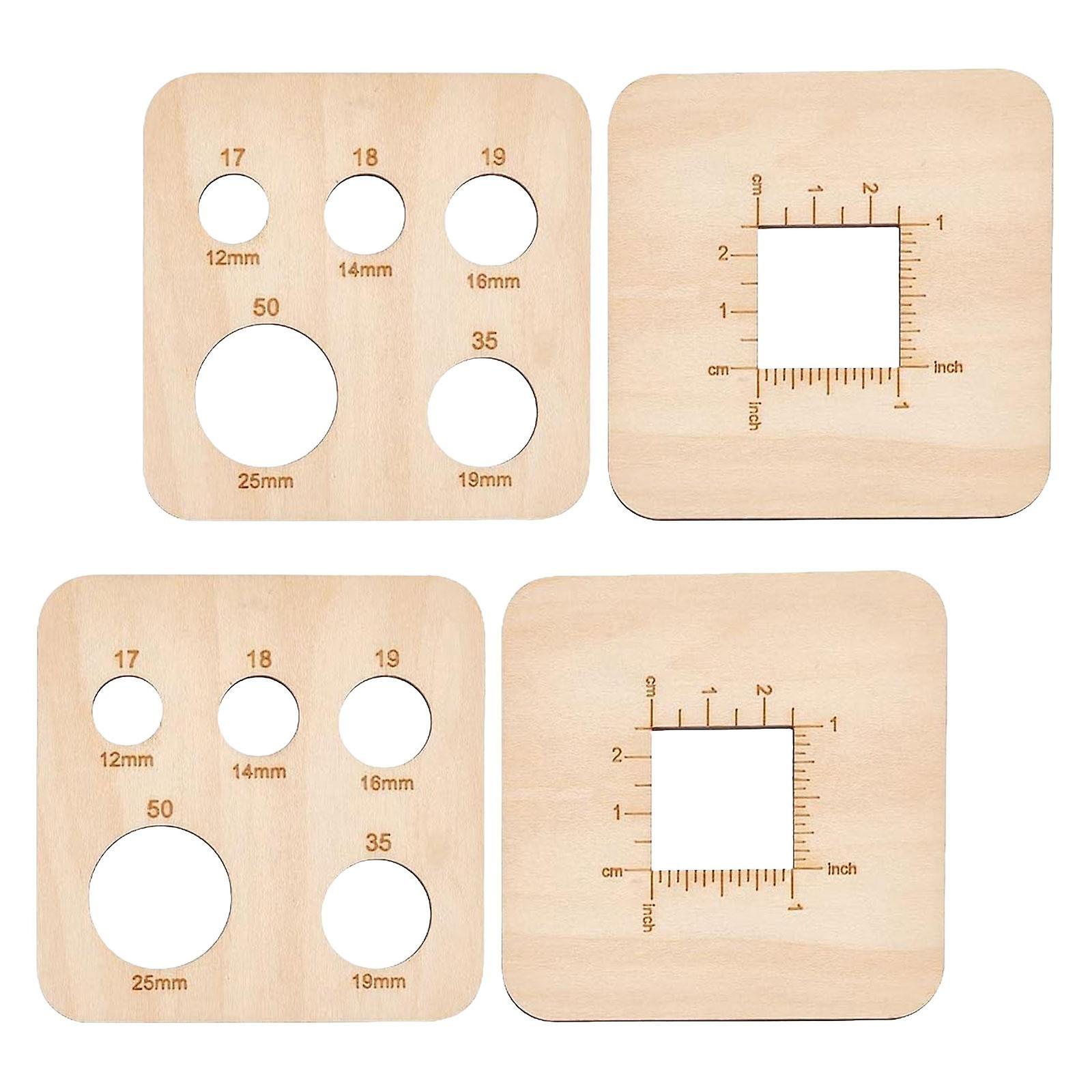 4pcs Knitting Gauge Rulers Portable For Engineers Architects Knitting Lovers