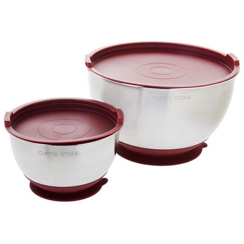 Stainless Steel Mixing Bowl Suctioning Bowl Set