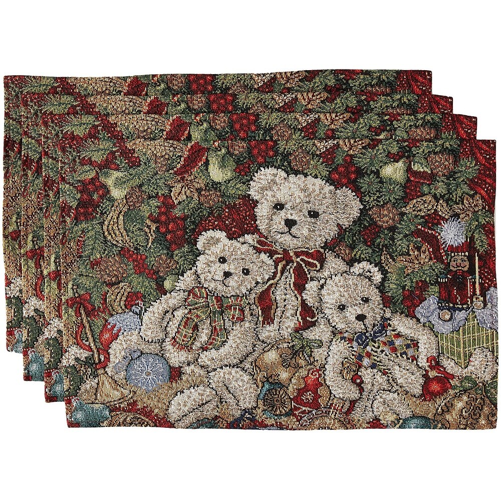 Violet Linen Seasonal Xmas Christmas Holiday Tapestry Pattern  13\