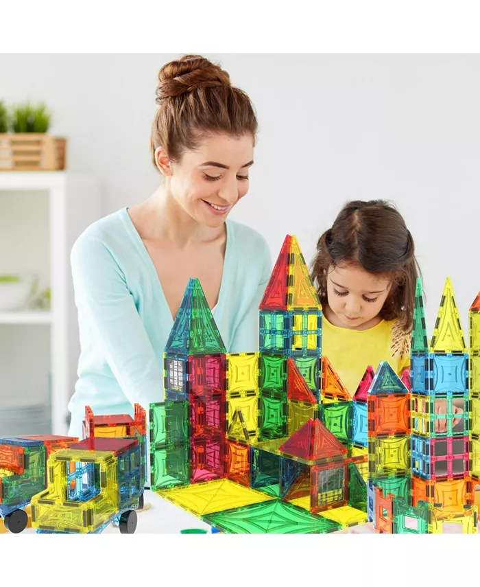 Mag-Genius 182 Piece Magnetic Building Block Set Plus 17 Bonus Pieces