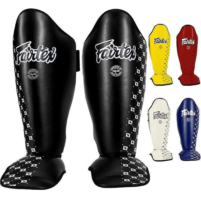 Fairtex muay thai shin guards - black