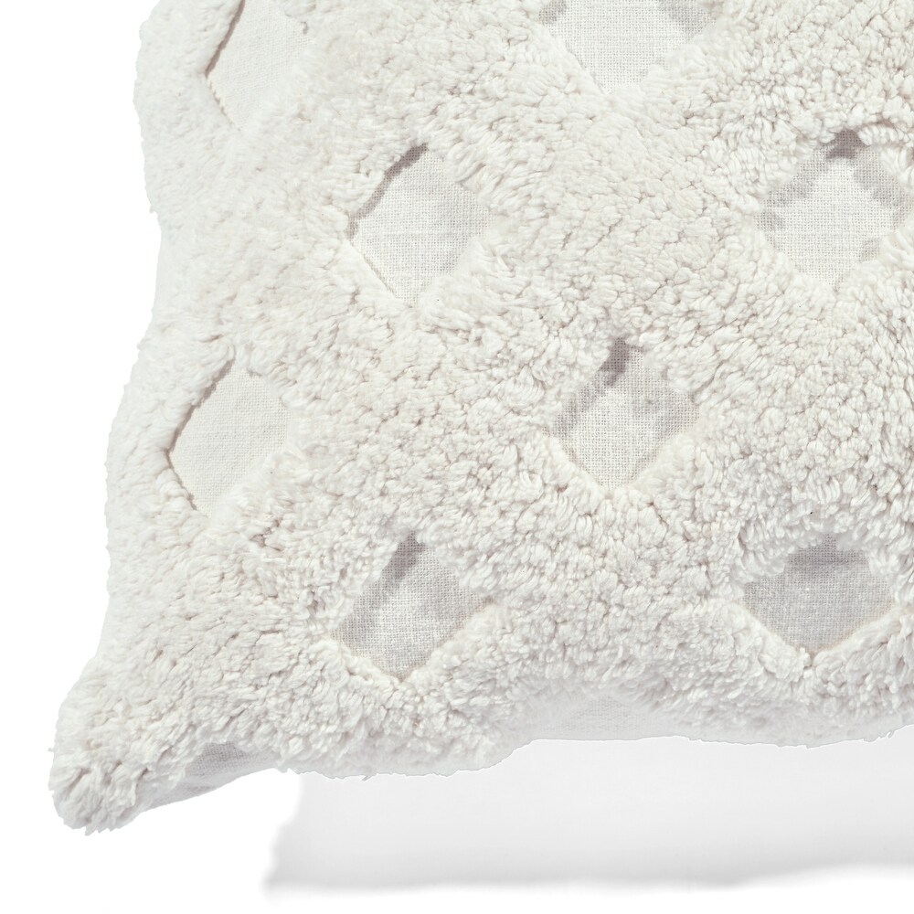 Lush Decor Tufted Diagonal Decorative Pillow Cover