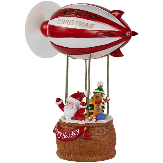 Red And White Musical And Animated Blimp Christmas Figure