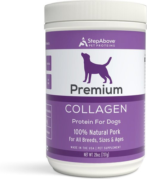 Step Above Proteins Natural Pork Collagen Gelatin Protein Dog Supplement