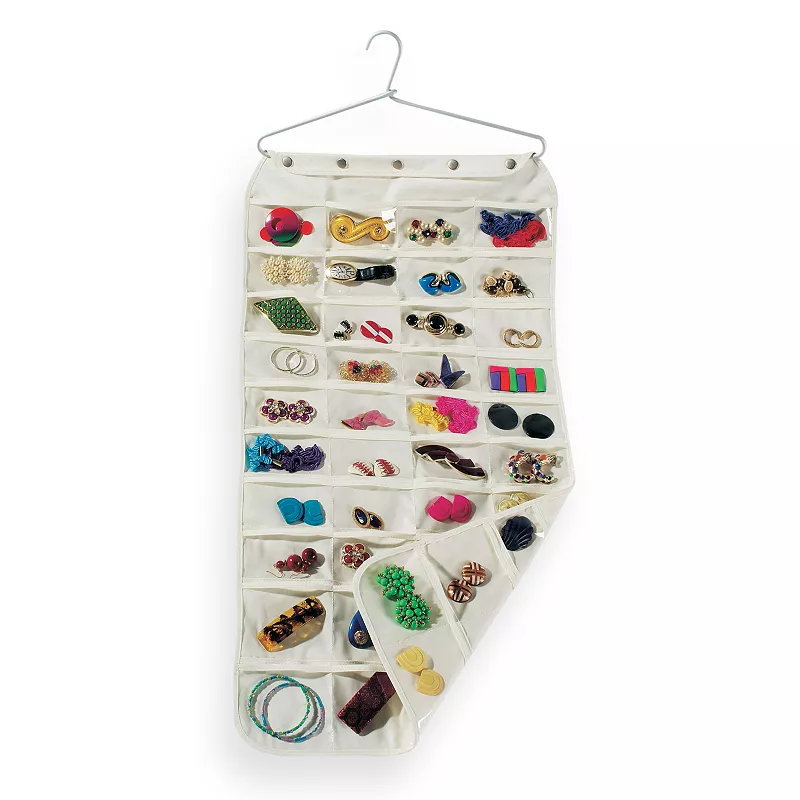 Household Essentials 80-Pocket Hanging Jewelry Bag