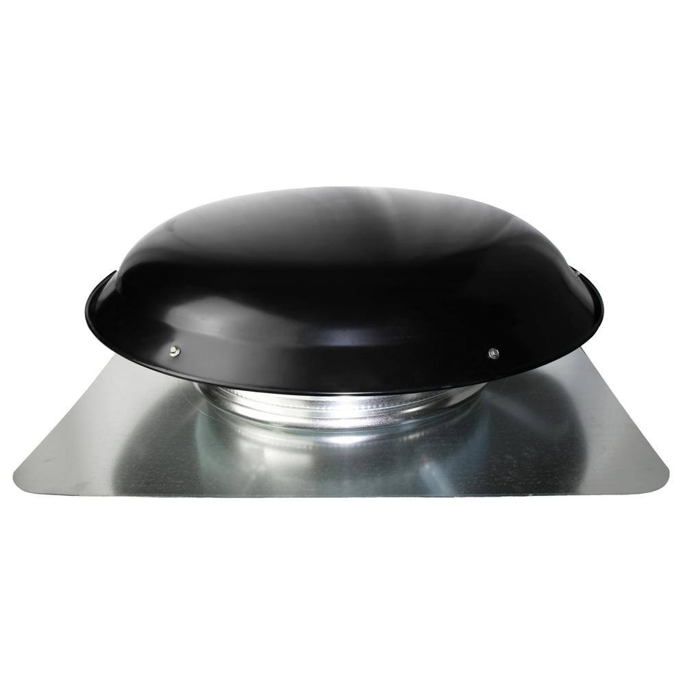 Maxx Air 1400 CFM Black Galvanized Steel Power Attic Roof Ventilator CX2001AMBLUPS