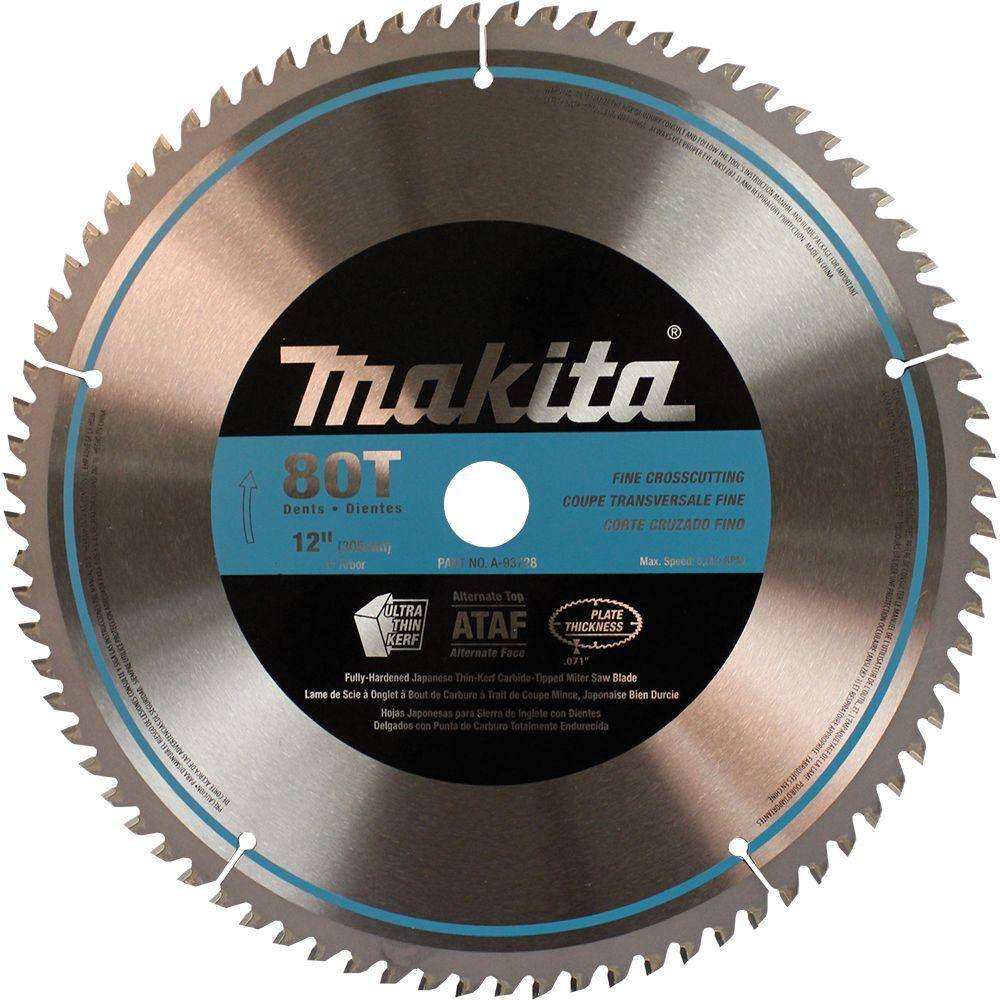 Makita 12 in. 80T Miter Saw Blade A-93728