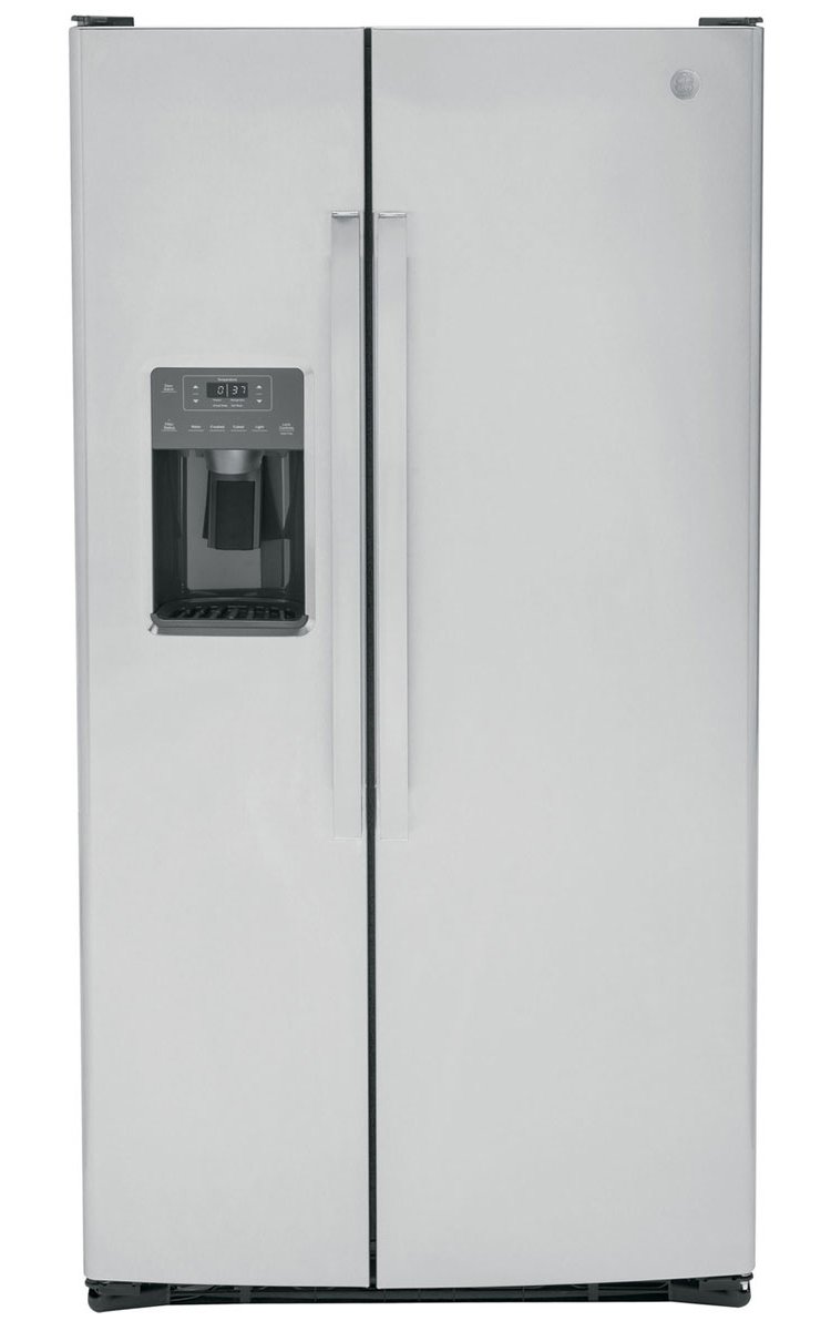 GE ENERGY STAR 25.3 Cu. Ft. Fingerprint Resistant Stainless Steel Side-By-Side Refrigerator