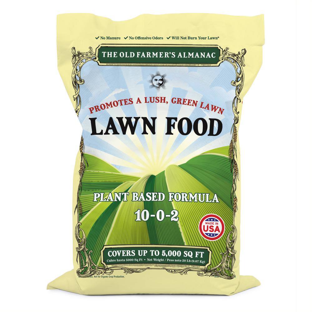 Purely Organic Products Old Farmer's Almanac 20 lbs. 5000 sq. ft. Lawn Food Fertilizer OFA-LF1002