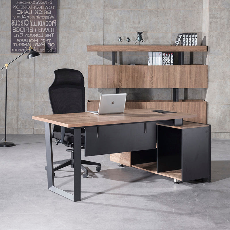 ADRIANO Executive Office Desk with Left Return 160-180cm - Light Brown