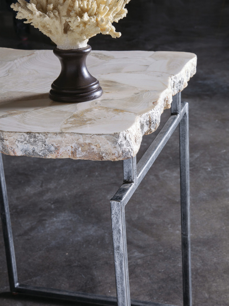 Gardner Spot Table   Industrial   Side Tables And End Tables   by HedgeApple  Houzz