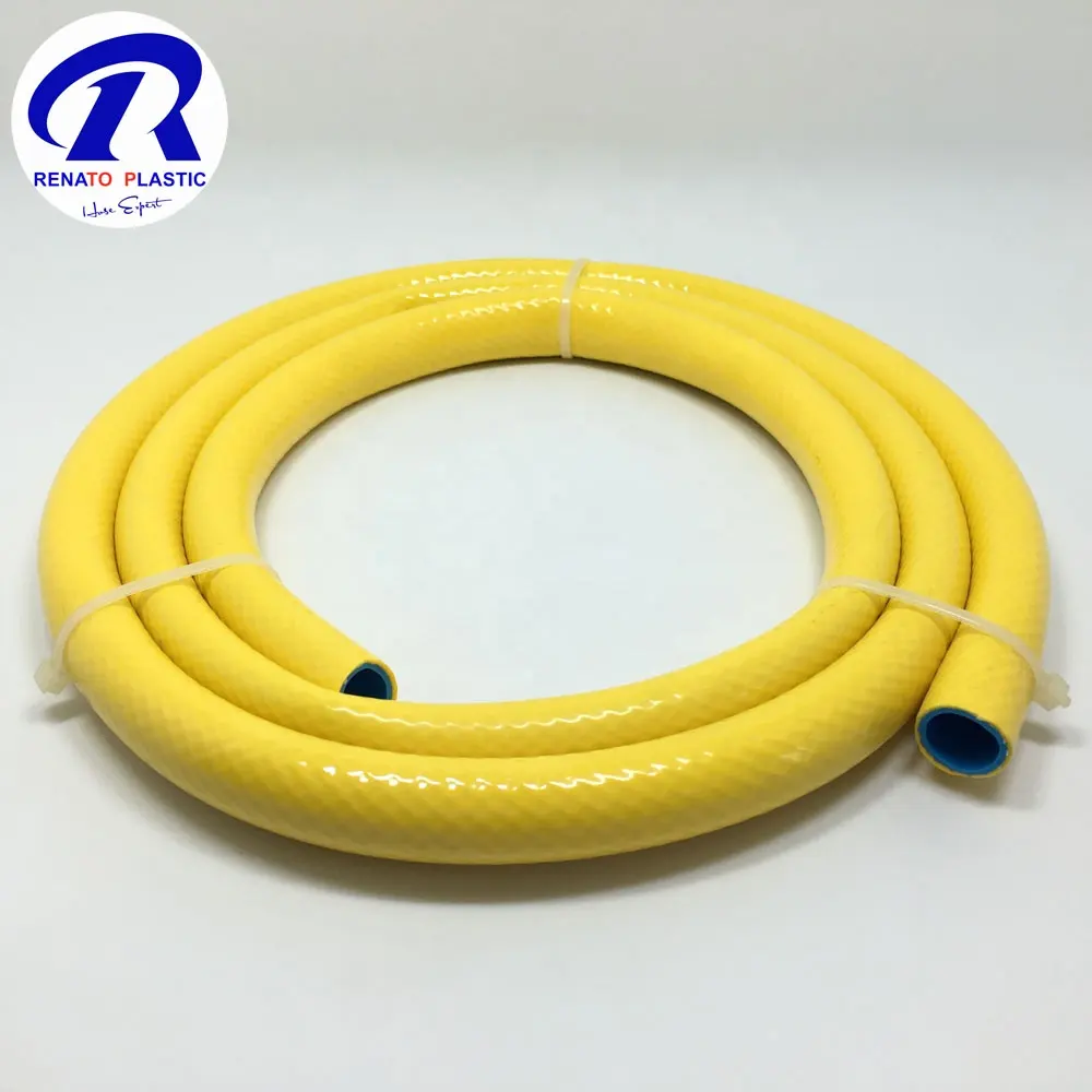 Non Smell Fiber Braided PVC Garden Water Supply Vinyl Tubing Hose