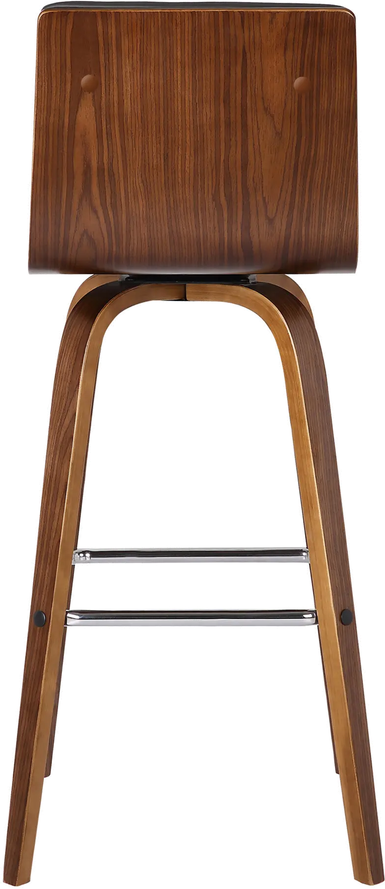 Vienna Gray and Brown Swivel Bar Stool