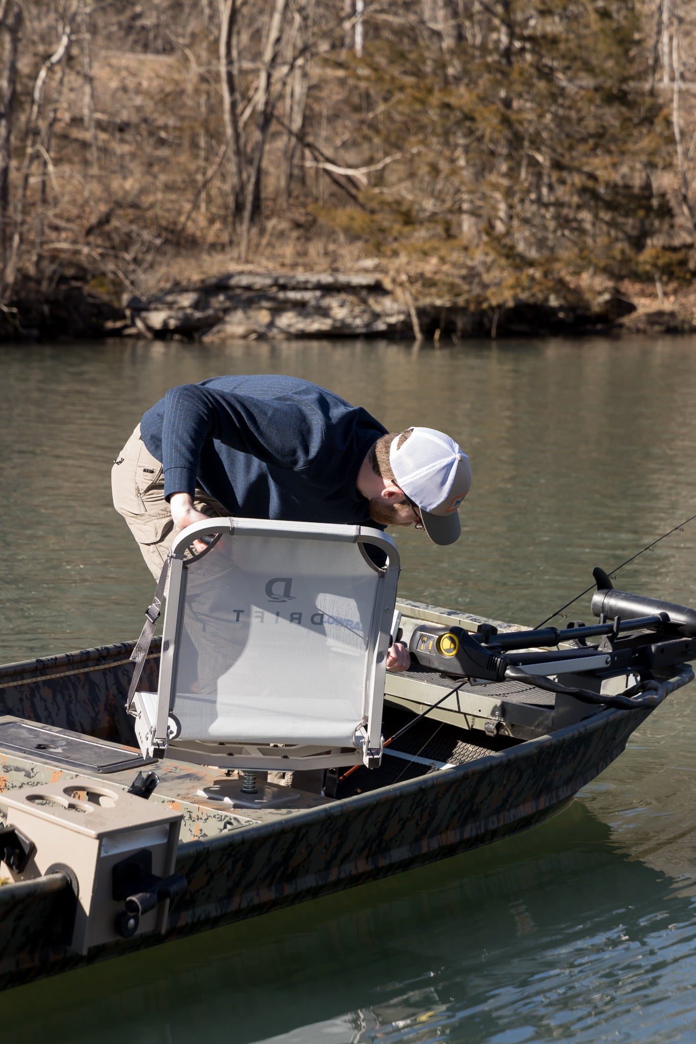 DRIFT Folding Boat Seat， 400 LB Capacity