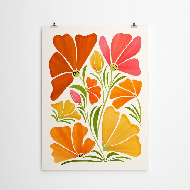 Americanflat Botanical Spring Wildflowers By Modern Tropical Poster