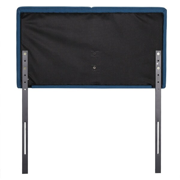 Height Adjustable Upholstered Headboard， Twin /Full/Queen/King Size Headboard， Dark Blue - - 36240660