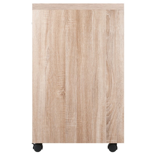 Kenner Mobile Storage Cabinet Wood Winsome