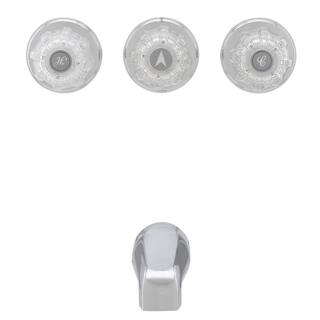 HOMEWERKS 3-Handle 1-Spray Tub and Shower Faucet in Chrome (Valve Included) 10-B83WCHB