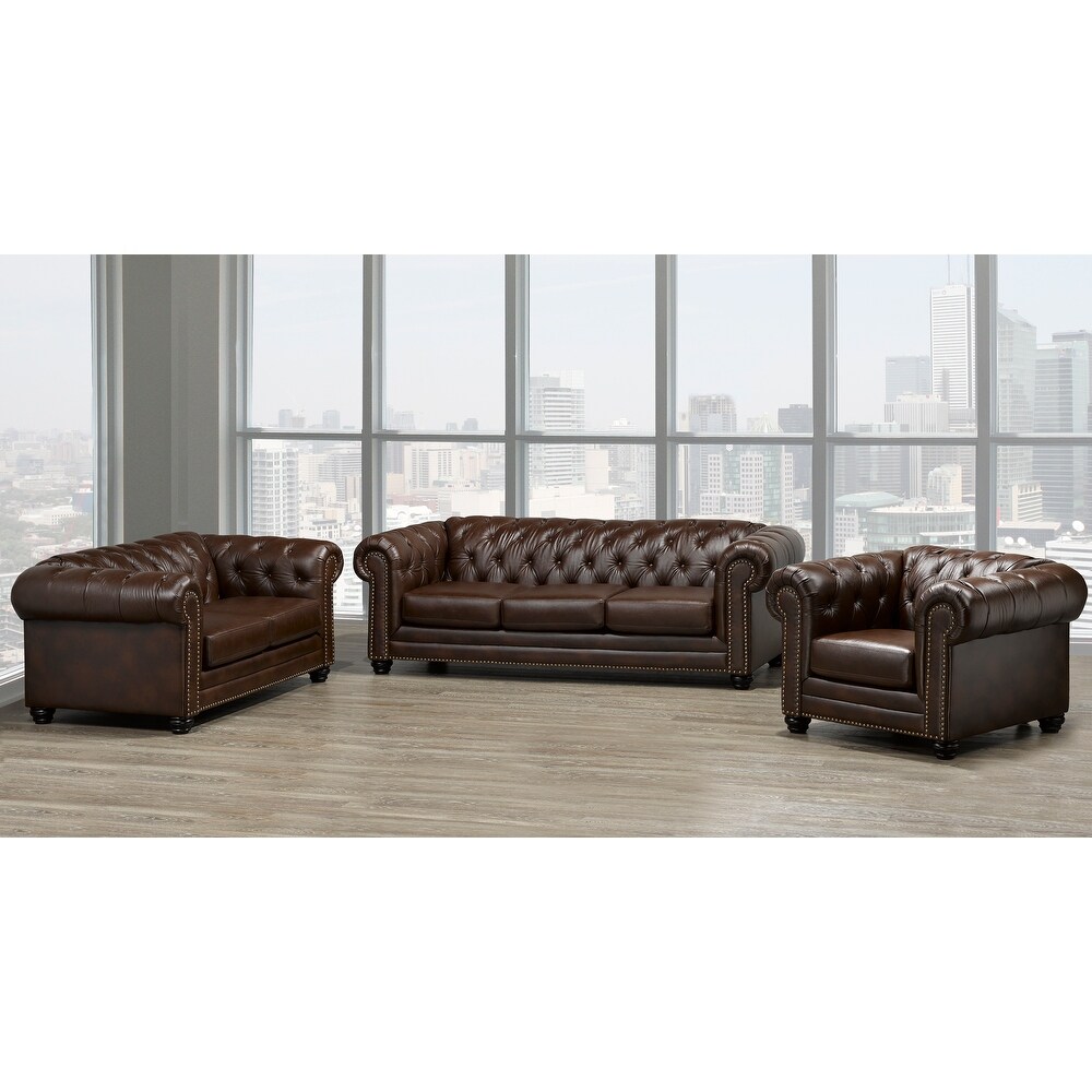 Maryport Top Grain Leather Sofa/Loveseat/Armchair