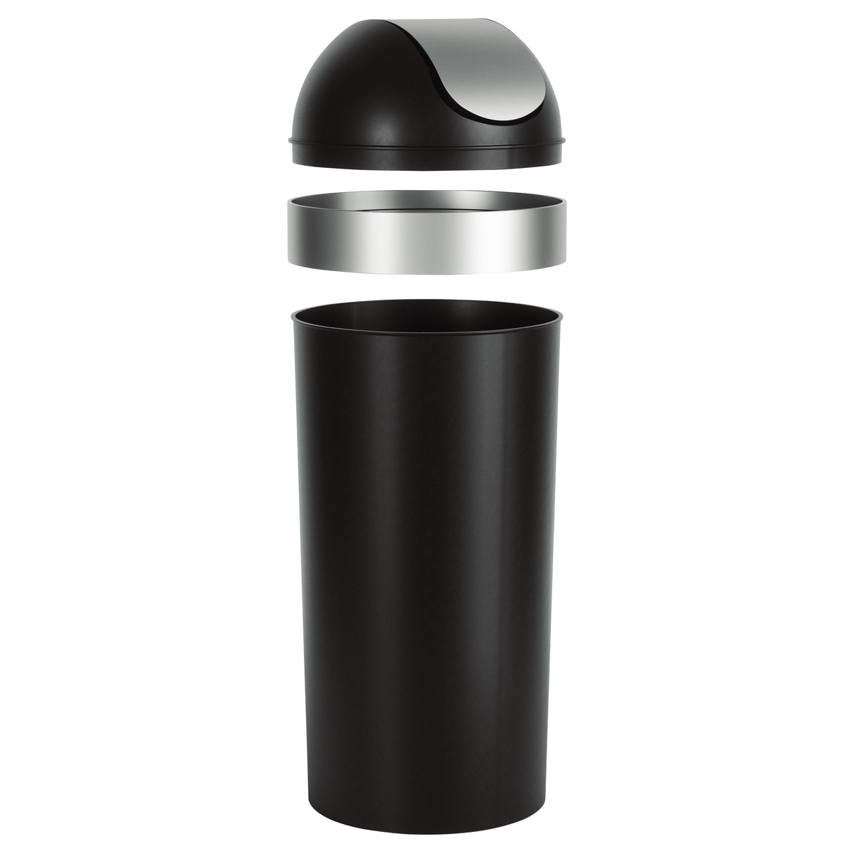 Umbra Black Venti 165 gal Trash Can