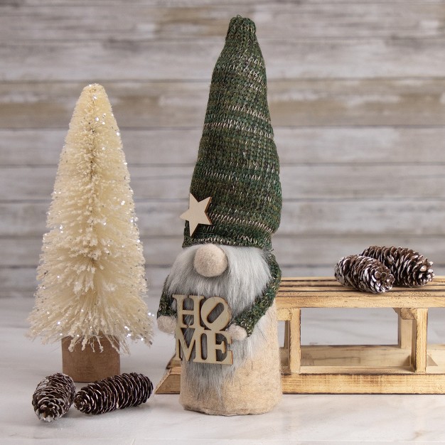 Glittered Cream Sisal Christmas Tree Decoration