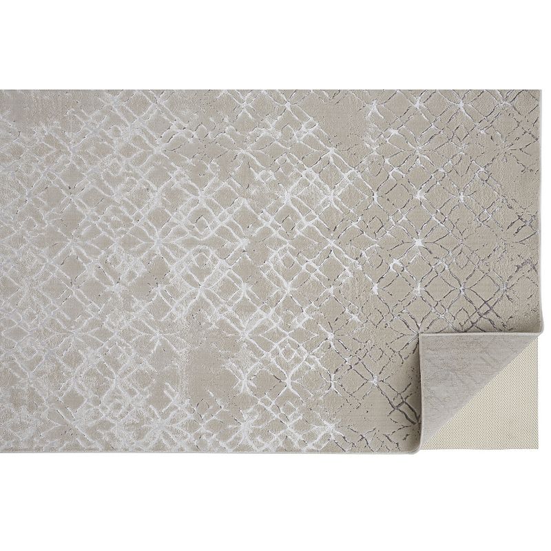 Weave and Wander Orin Modern Metallic Trellis Rug