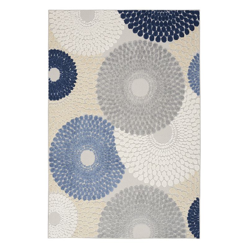 Nourison Aloha Modern Geometric Burst Indoor / Outdoor Rug