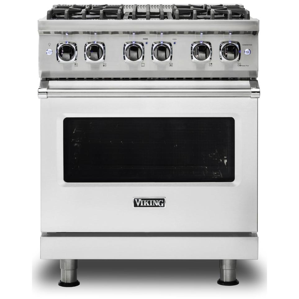 Viking 30-inch Freestanding Dual-Fuel Range with VariSimmer CVDR530-4BSS