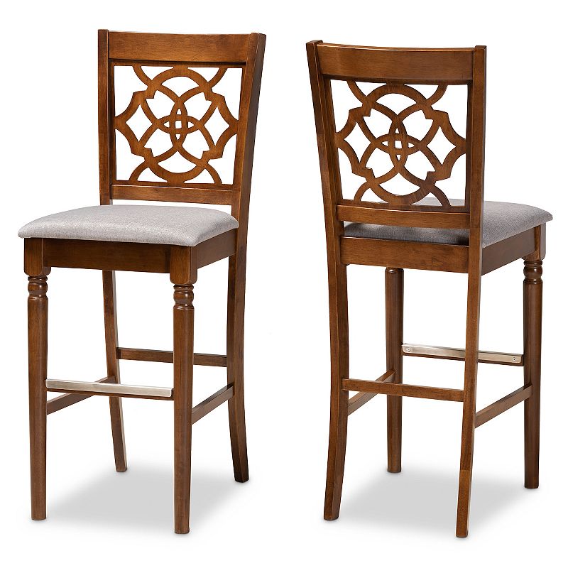 Baxton Studio Alexandra Bar Stool 2-piece Set