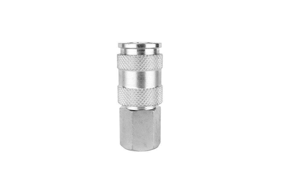 Milton Quick-Connect Steel Coupler 3/8 FNPT High Flow (V-Style) ;