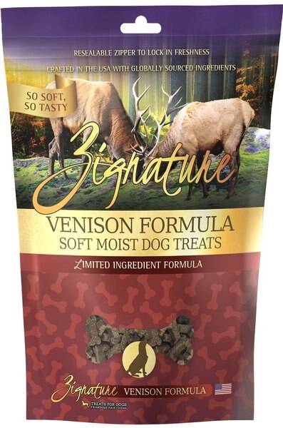 Zignature Venison Flavored Soft Dog Treats