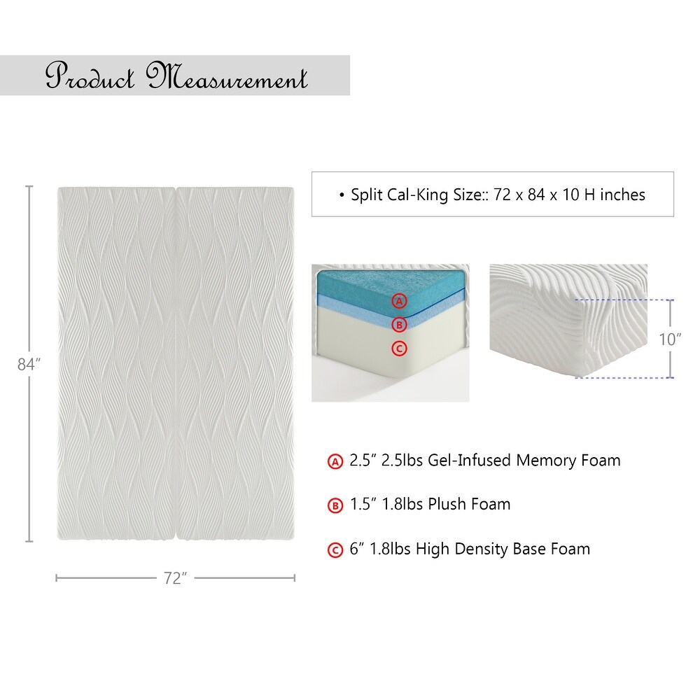 Forest 10 Inch Gel Infused Memory Foam Mattress