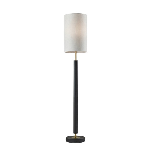 Hollywood Floor Lamp Black brass Adesso