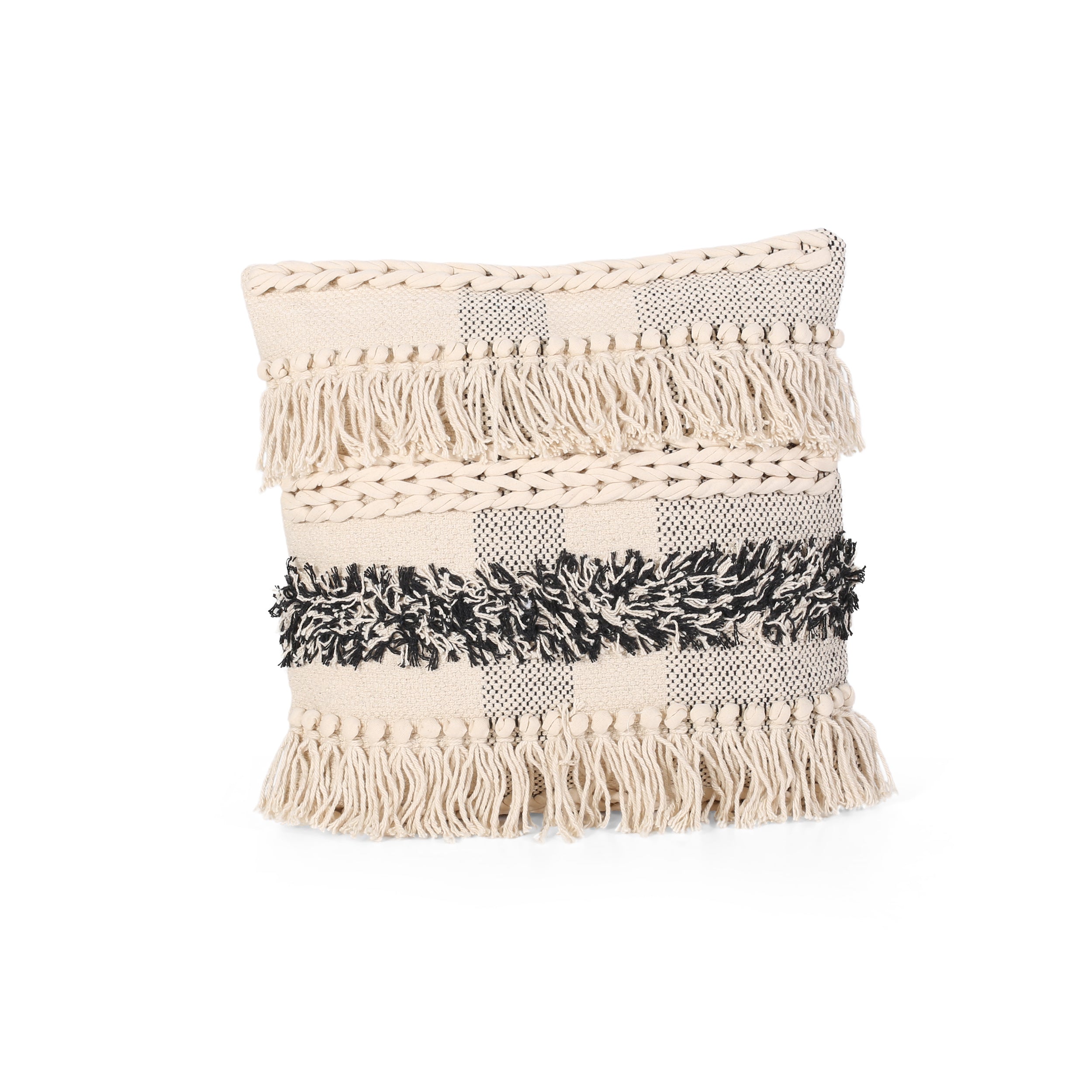 Stella Boho Cotton Throw Pillow