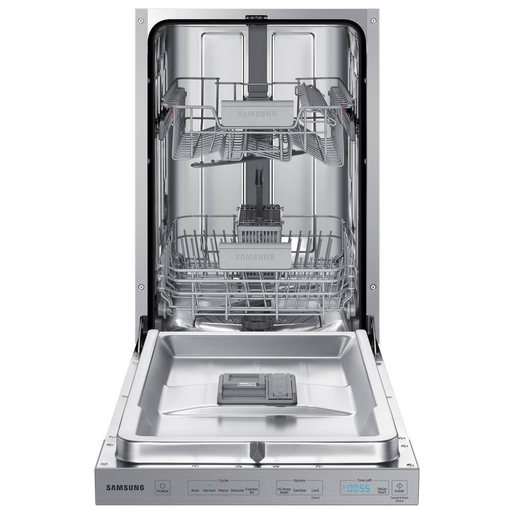  18 in. Top Control Dishwasher in Fingerprint Resistant Stainless Steel AutoRelease 46 dBA DW50T6060US