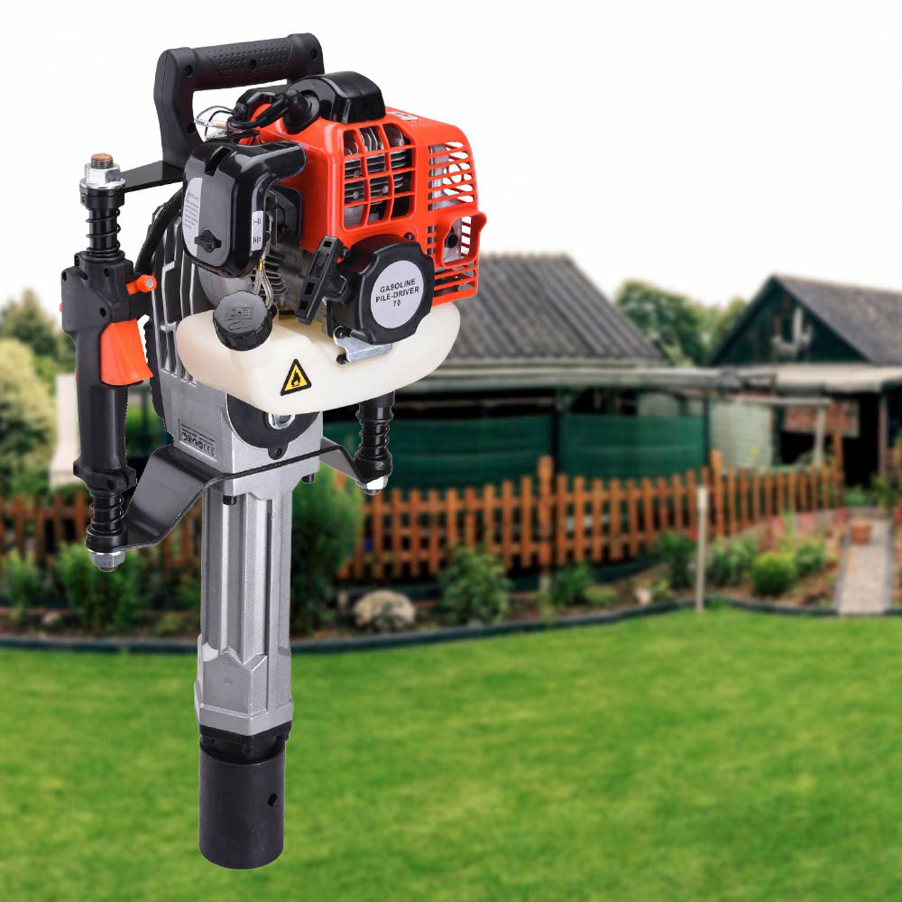 Yescom T-Posts Gas Powered Petrol Pile Driver 1300W 52cc 2-stroke w/ EPA