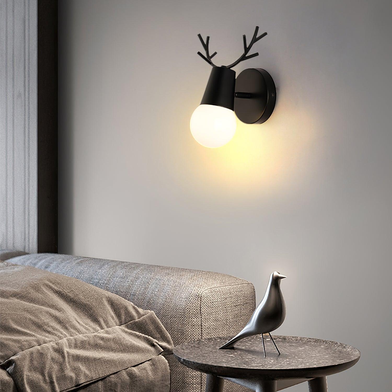 Yeknu Antler Wall Lamp