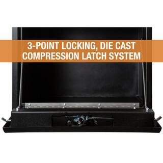 Buyers Products Company 18 in. x 18 in. x 24 in. Matte Black Textured Steel Underbody Truck Tool Box 1732500