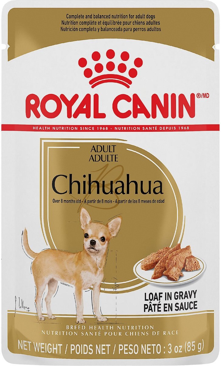 Royal Canin Breed Health Nutrition Chihuahua Loaf In Gravy Pouch Dog Food