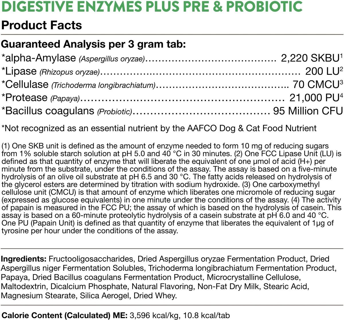 NaturVet Digestive Enzymes Plus Probiotic Chewable Tablets Digestive Supplement for Cats and Dogs