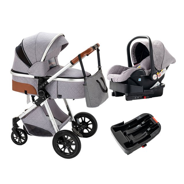 AULON™ V2 Royal 3-in-1 Baby Stroller Combo Car Seat With ISOFIX Base