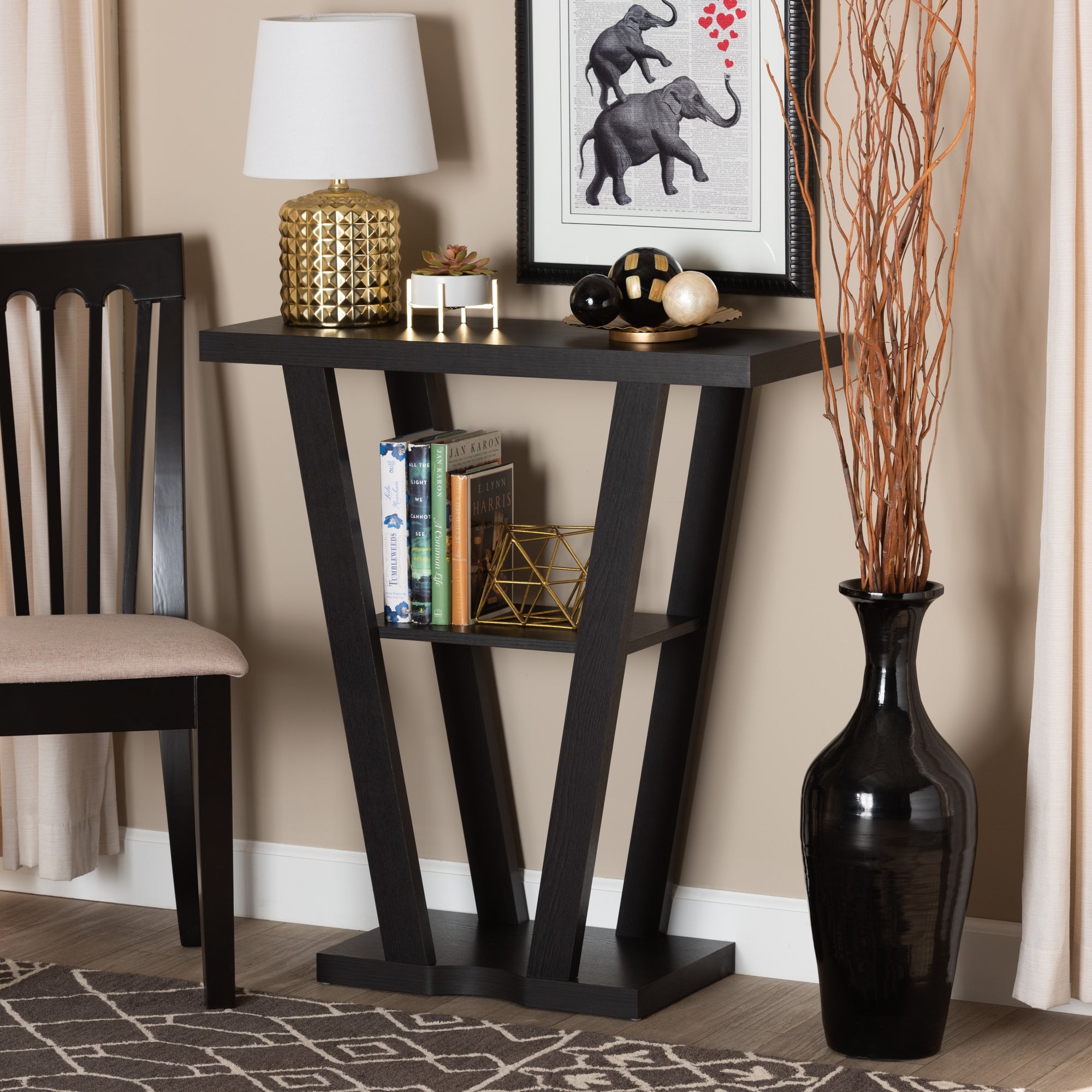 Boone Modern and Contemporary Wood Console Table