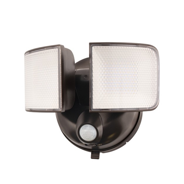 Halo Motion sensing Battery Powered Led Bronze Floodlight