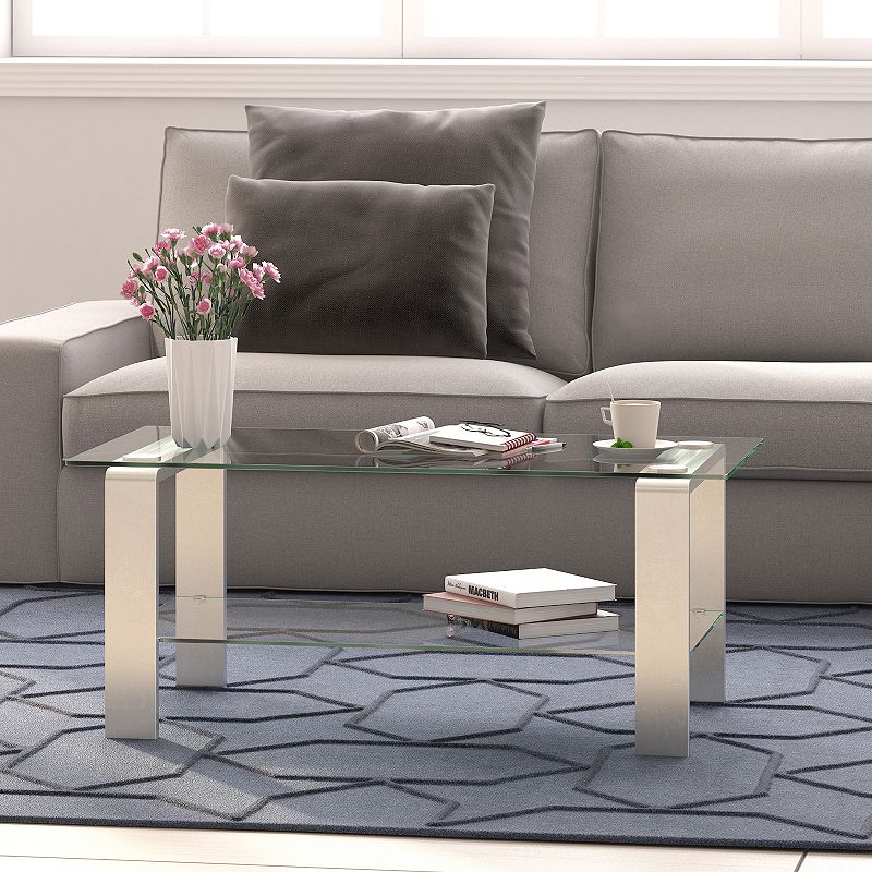 Finley and Sloane Asta Rectangular Coffee Table